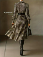 Joy | Vintage Print Midi Dress | Classic and Effortless
