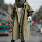 Clara | Women's Hooded Waterproof Rain Coat, Lightweight Windproof Jacket for Casual Wear