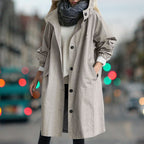 Clara | Women's Hooded Waterproof Rain Coat, Lightweight Windproof Jacket for Casual Wear