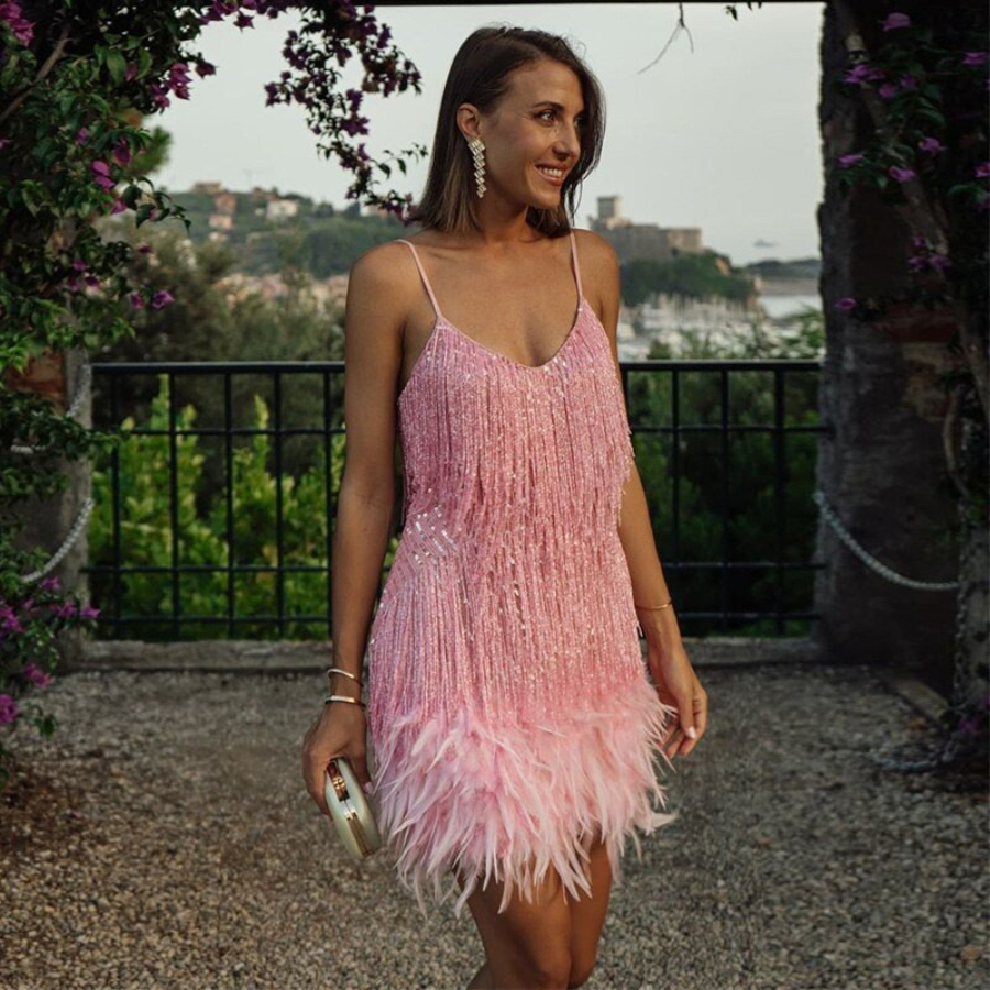 Isolde | Women’s Sequin Cocktail Dress | Elegant Evening Glamour