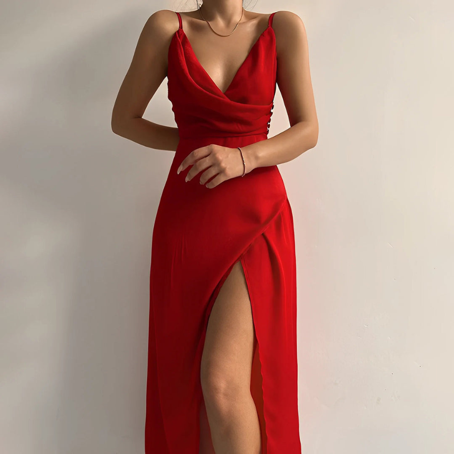 Lilibet | Women’s Stylish Midi Wedding Guest Dress | Refined