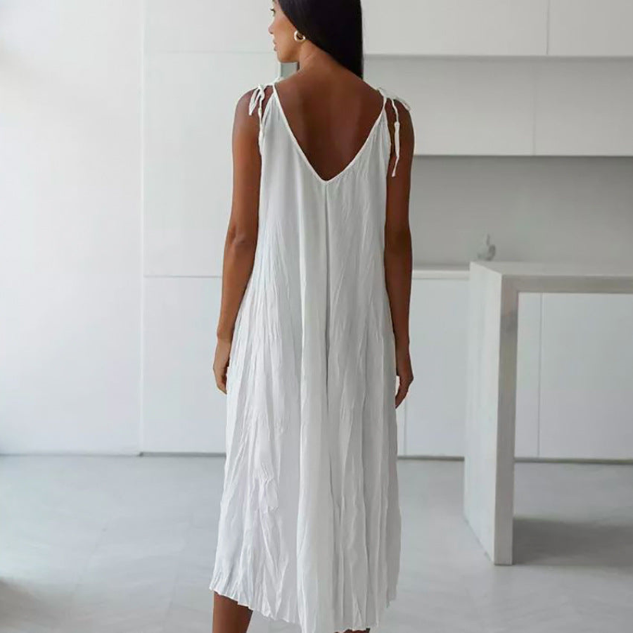 Sloane | Women’s White Long Summer Dress | Light