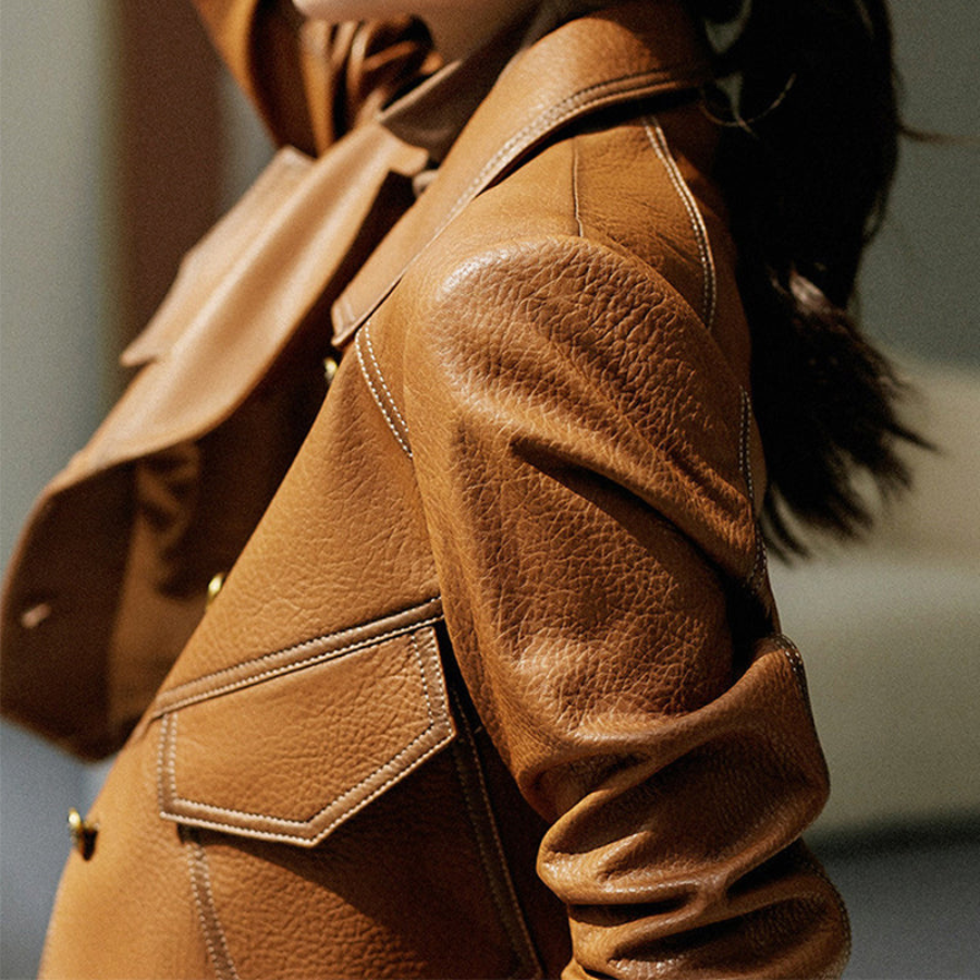 Giada | Classic Leather Jacket | Bold and Timeless