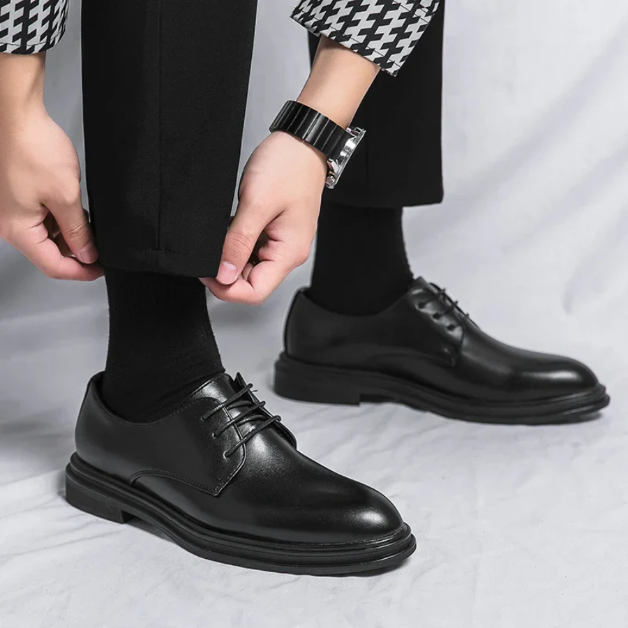 Marco | Patent Leather Derby Shoes | Polished and Sophisticated