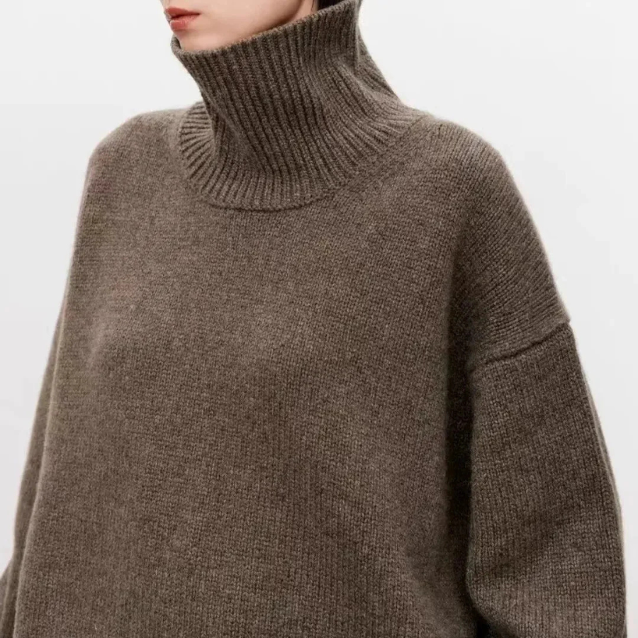 Helen | Women’s Wool High-Neck Sweater | Natural Warmth with Timeless Elegance