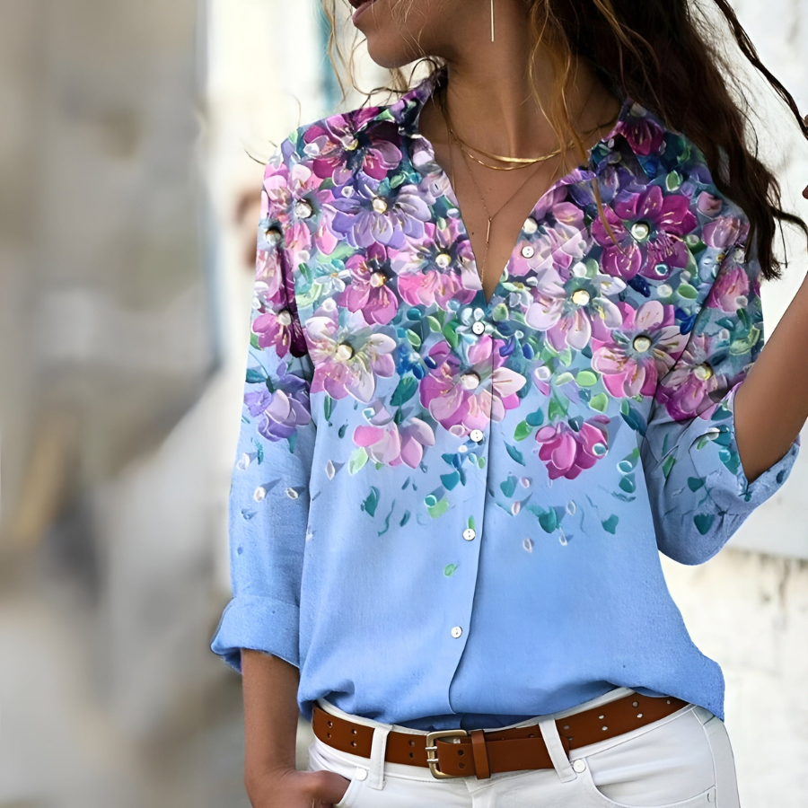 Jade | Casual Patterned Blouse | Comfortable and Effortless