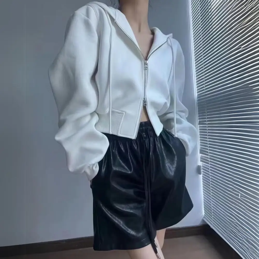 Blair | Crop Zip-Up Hoodie | Effortless Casual Style with a Trendy Edge