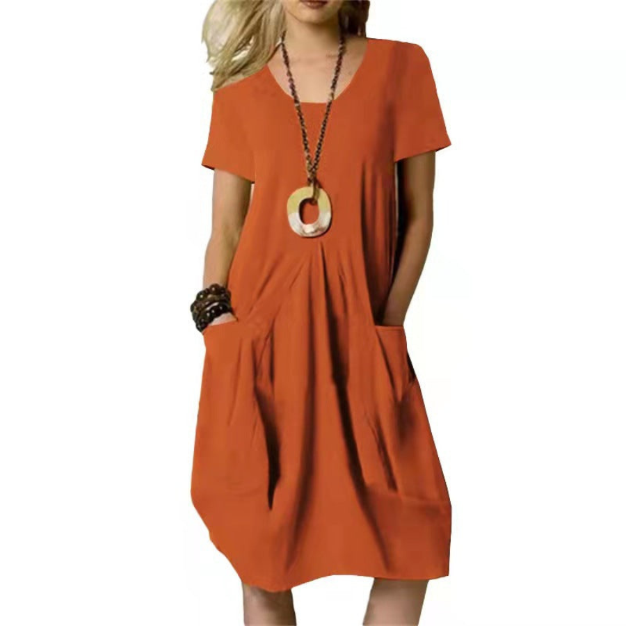 Wave | Knee-Length Women's Dress | Elegant and Flowing