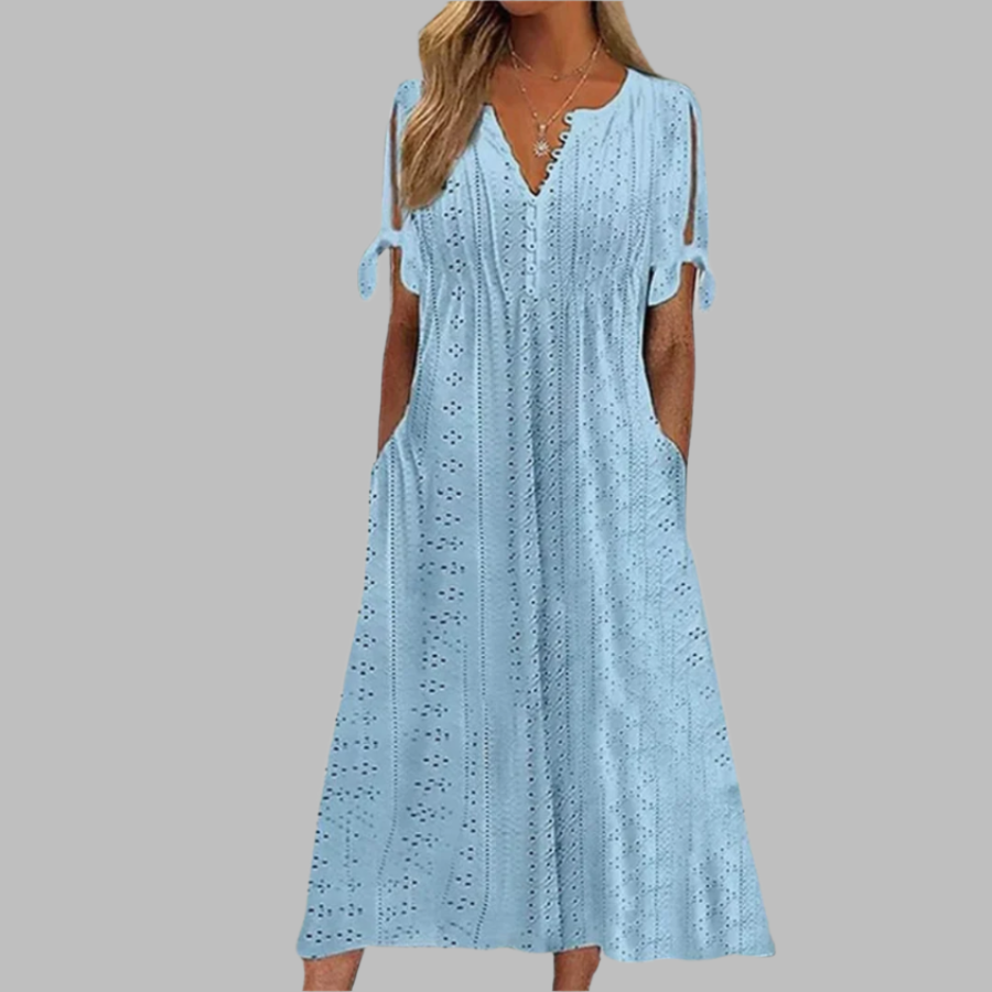 Lucia | Boho Summer Midi Dress | Elegant and Airy