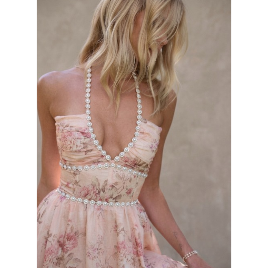 Darcie | Sleeveless Floral Maxi Dress | Effortless Feminine Elegance