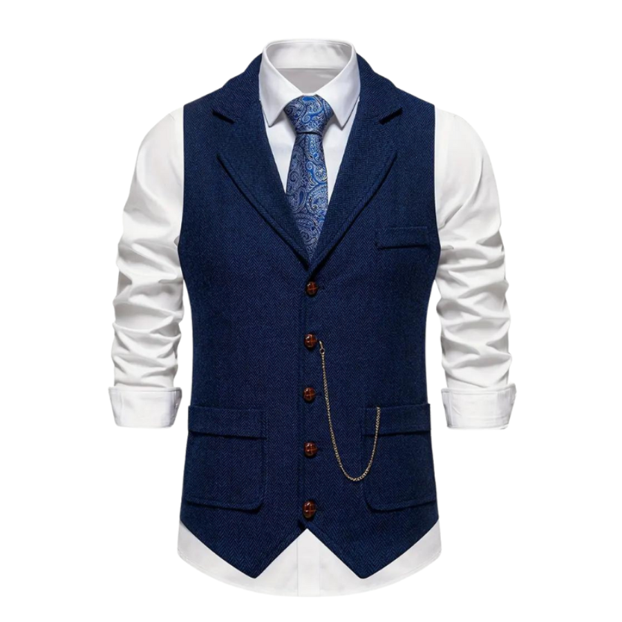 Patrick | Herringbone Waistcoat | Timeless and Versatile
