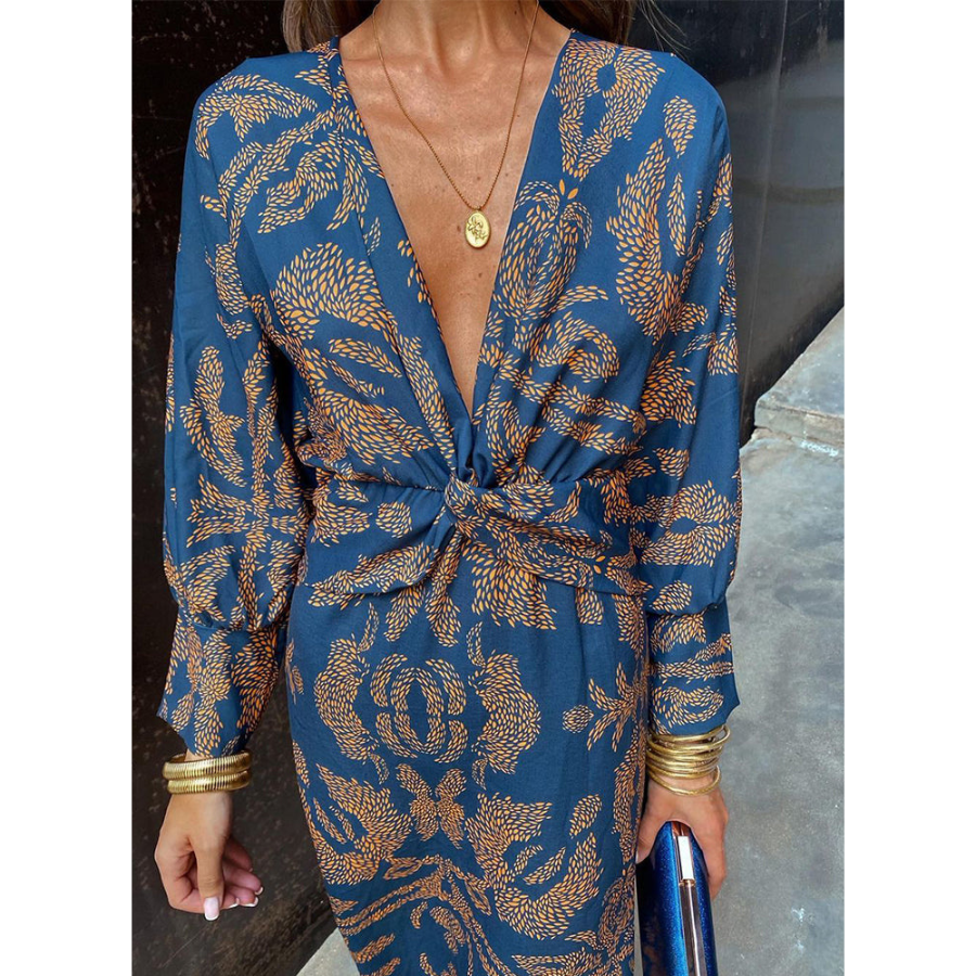 Alba | Boho Maxi Summer Dress | Long-sleeved and Flowing