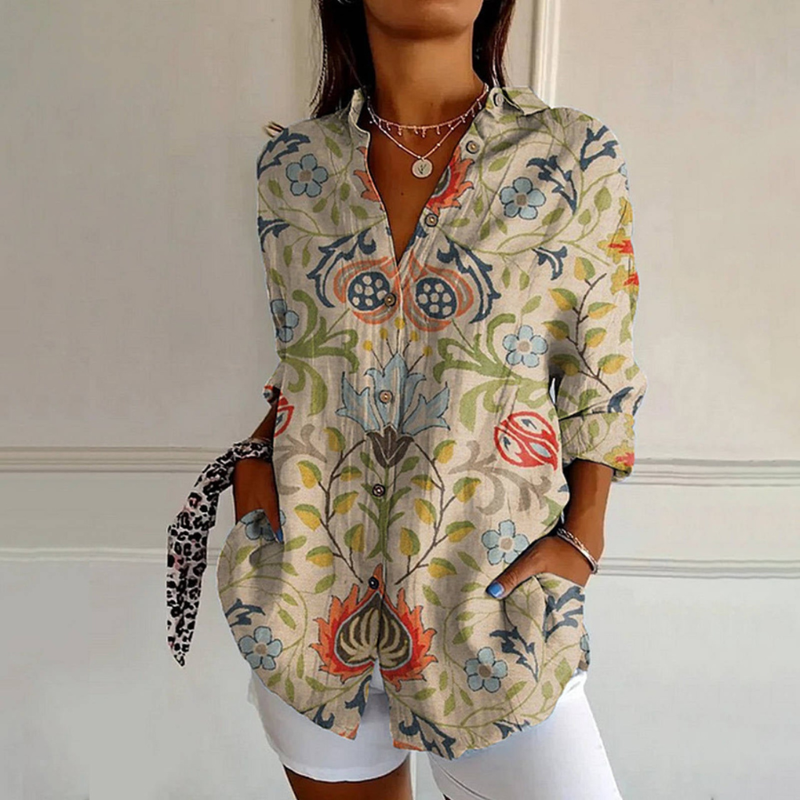 Greta | Floral Shirt | Light and Feminine