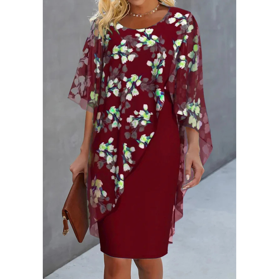 Teodora | Floral Chiffon Dress | Light and Romantic