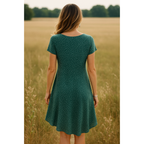 Clara | Green Summer Mini Dress | Fresh and Comfortable