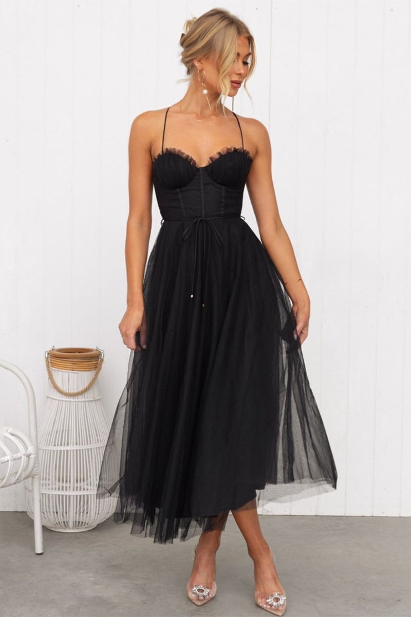 Ava | Women’s Tulle Midi Dress | Dreamy Elegance with a Romantic Flow