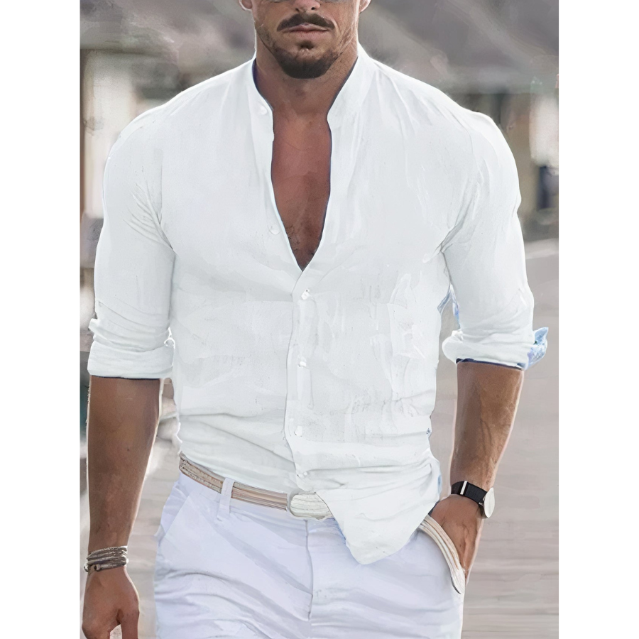Gary | Men’s Casual Linen Shirt | Relaxed Fit and Summer Ease