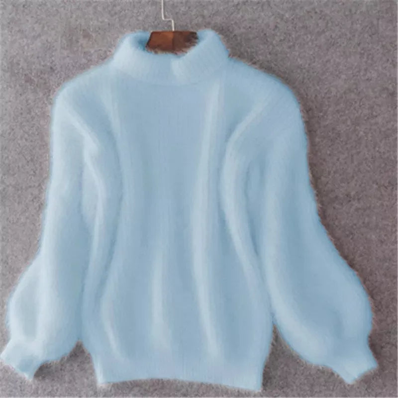 Abby | Women's Angora Knit Sweater, Casual Soft Winter Pullover for Everyday Wear