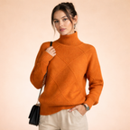 Aurelia | Women's Turtleneck Cashmere Sweater, Luxury Soft Knit Winter Pullover