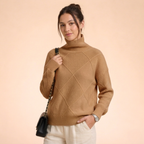 Aurelia | Women's Turtleneck Cashmere Sweater, Luxury Soft Knit Winter Pullover