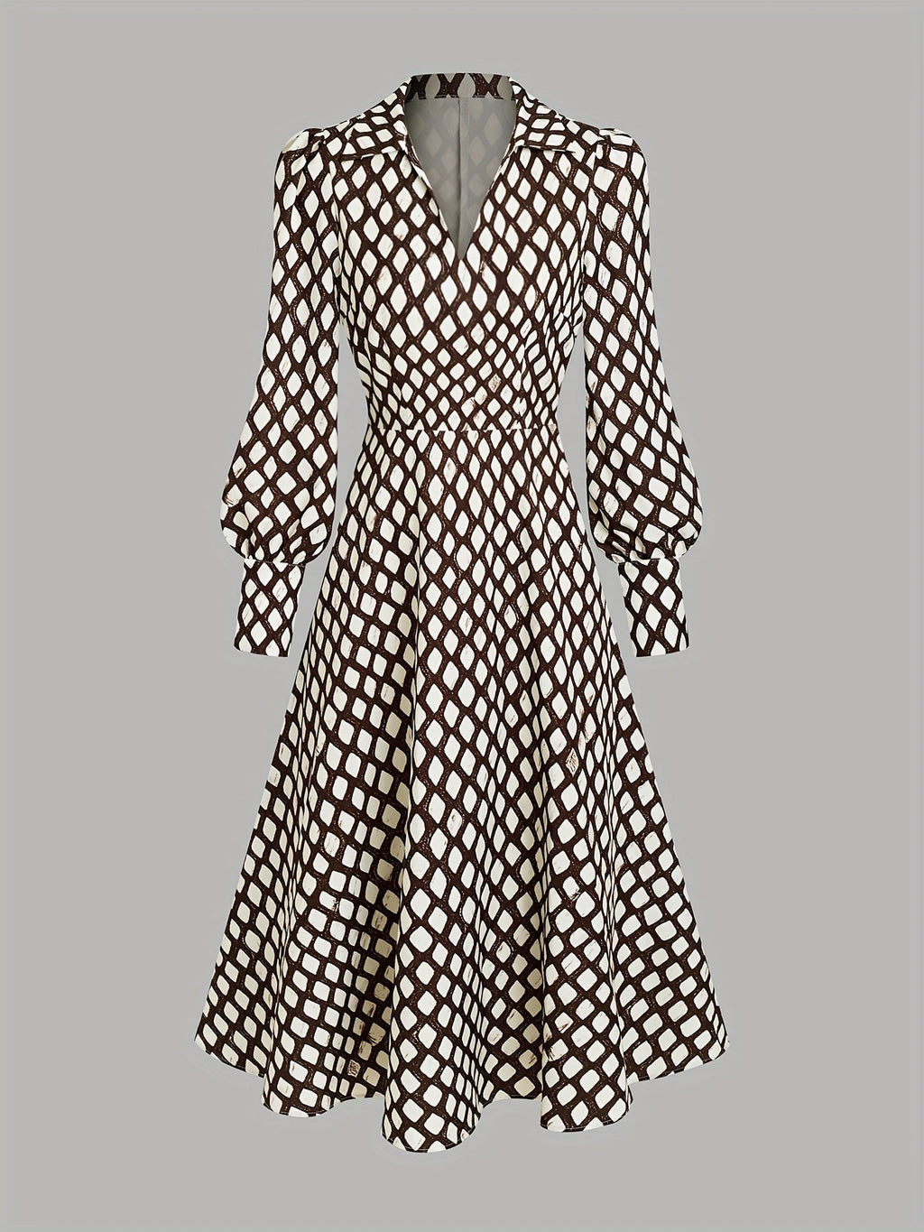 Joy | Vintage Print Midi Dress | Classic and Effortless