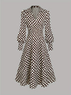 Joy | Vintage Print Midi Dress | Classic and Effortless