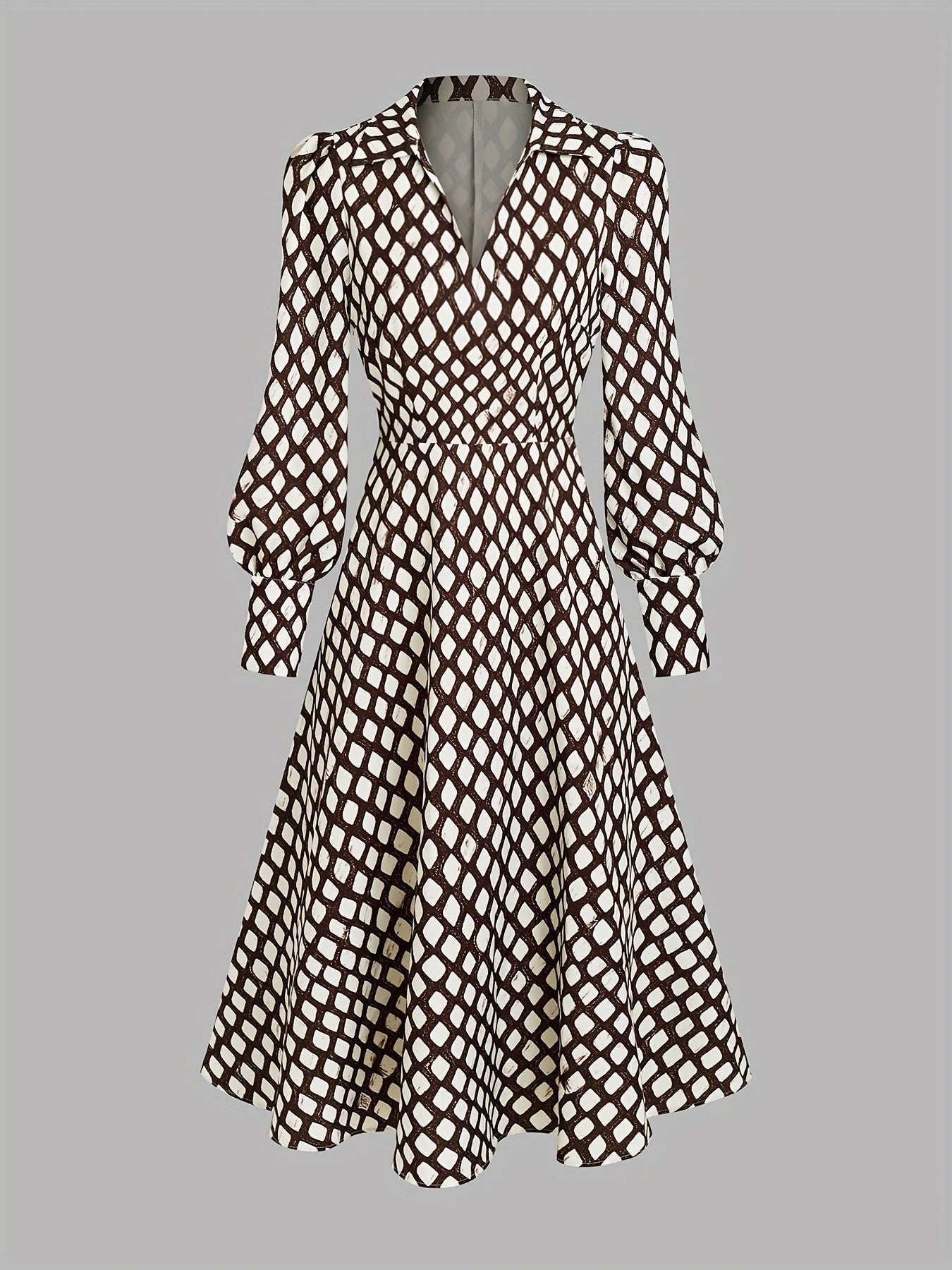 Joy | Vintage Print Midi Dress | Classic and Effortless