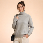 Aurelia | Women's Turtleneck Cashmere Sweater, Luxury Soft Knit Winter Pullover