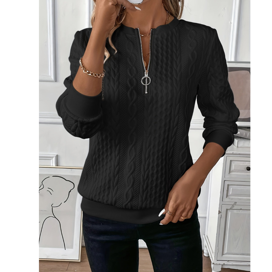 Prudence | Zipper Sweater | Cozy and Modern