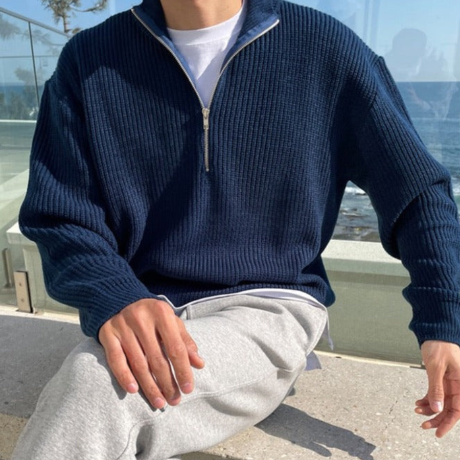 Adrien | Half-Zip Knit Sweater | Timeless and Refined