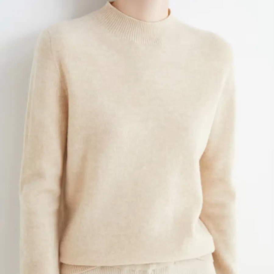 Chloe | Women’s Mock Wool Sweater | Soft Warmth with Everyday Elegance