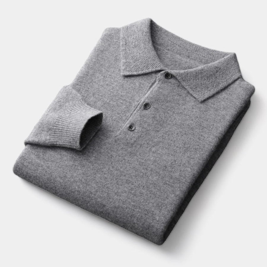 Marcel | Wool Polo Collar Jumper | Classic and Refined
