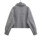 Rita | Cropped Zip-Up Wool Jacket | Tailored Warmth with Modern Edge