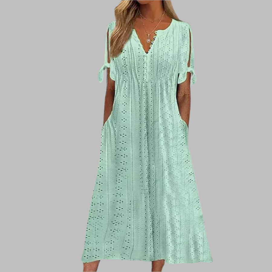 Lucia | Boho Summer Midi Dress | Elegant and Airy
