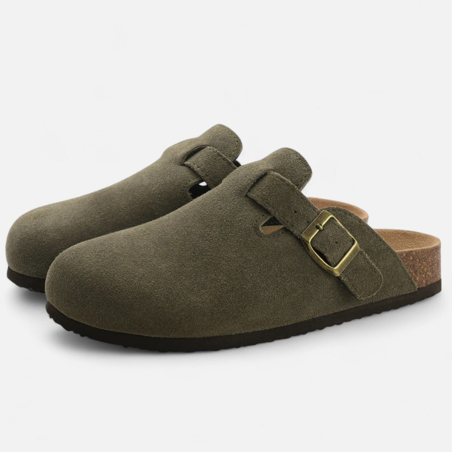 Joshua | Suede Mules | Sculpted and Comfortable
