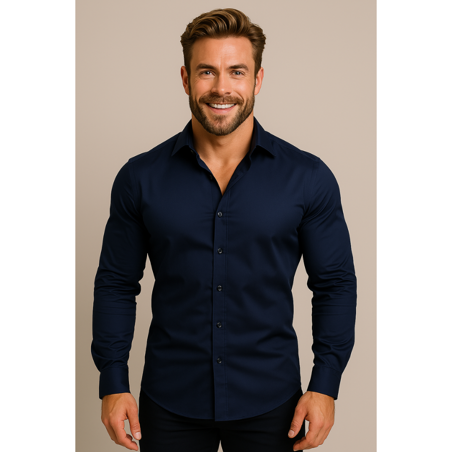 Pavel | Men’s Long-Sleeved Shirt | Structured and Effortless