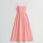 Liza | Spaghetti Strap Midi Dress | Effortless and Feminine