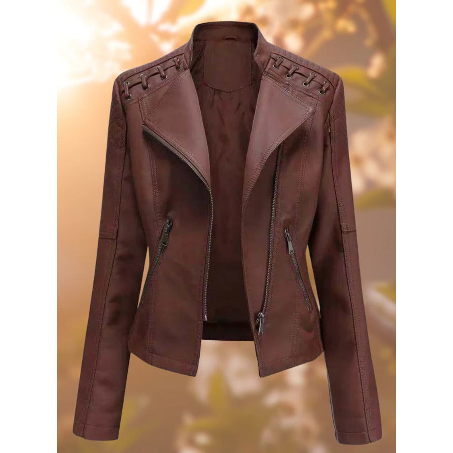 Milica | Timeless Leather Jacket for Women | Stylish and Refined
