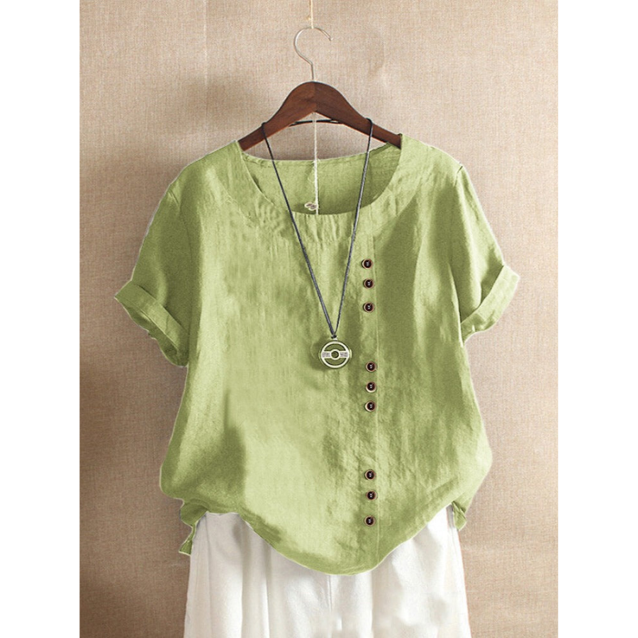 Nanna | Short-Sleeved Blouse | Simple and Refined