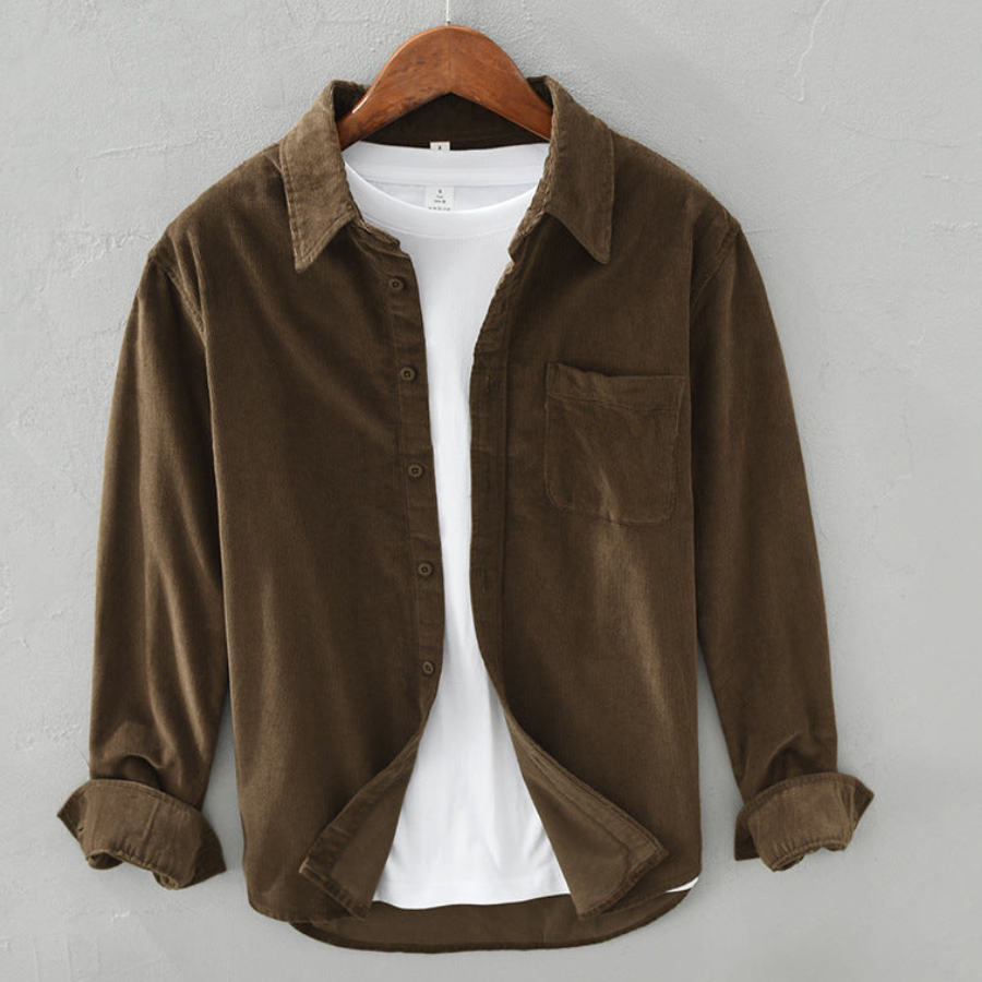 Magnus | Retro Corduroy Shirt for Men | Elegant and Versatile