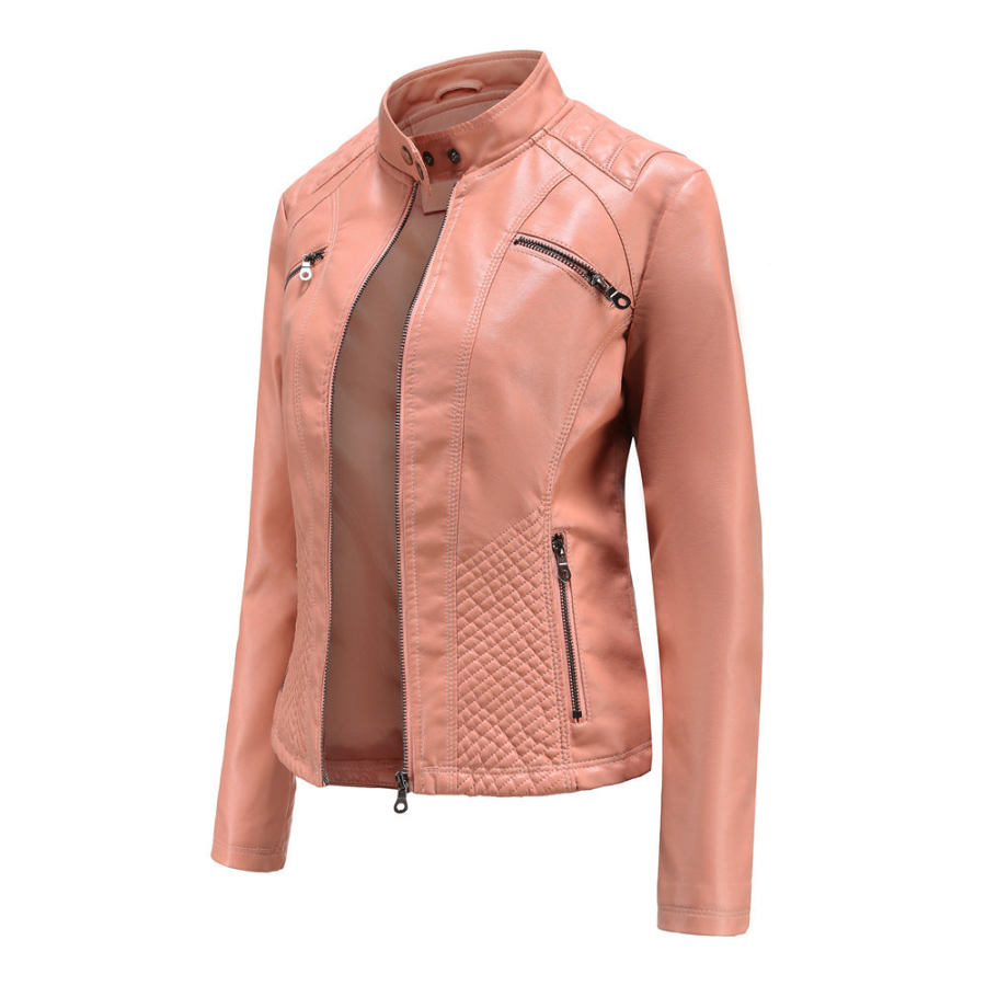 Livia | Leather Mid-Season Jacket | Soft and Timeless
