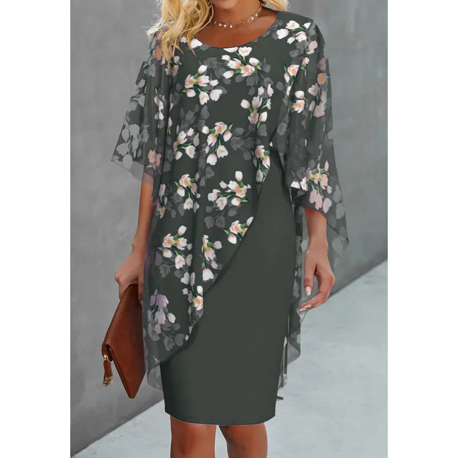 Teodora | Floral Chiffon Dress | Light and Romantic