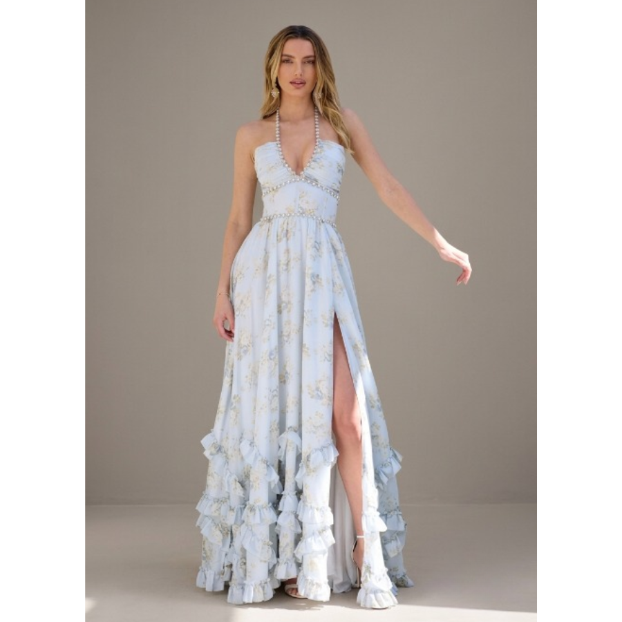 Darcie | Sleeveless Floral Maxi Dress | Effortless Feminine Elegance