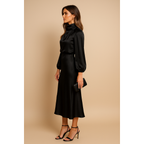 Alice | High Neck Midi Dress | Refined and Feminine