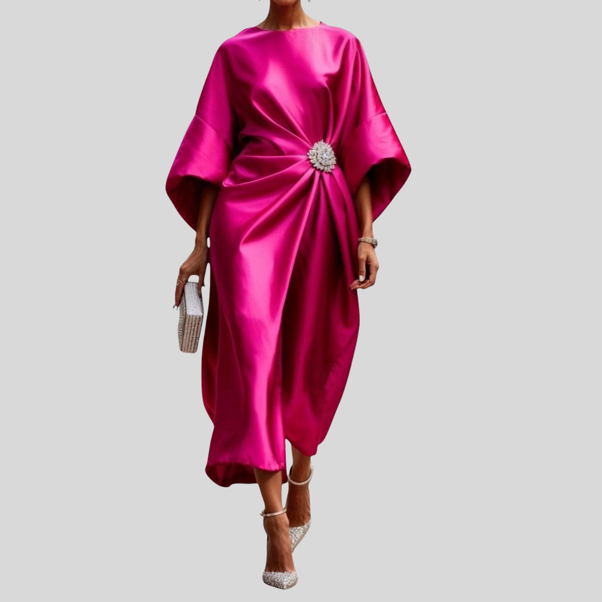 Pansy | Elegant Midi Dress | Chic and Comfortable