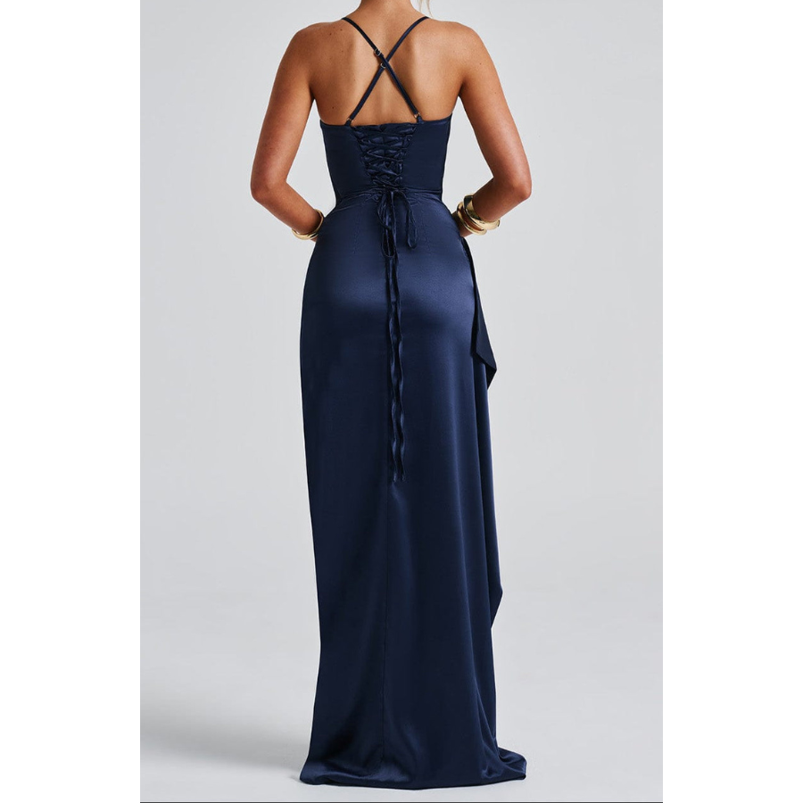 Camila | Navy Blue Evening Maxi Dress | Elegant and Flowy