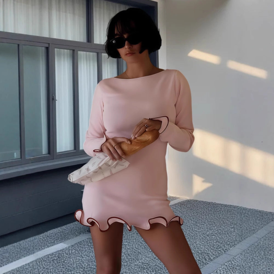 Nina | Elegant Mini Dress | Sculptural and Refined
