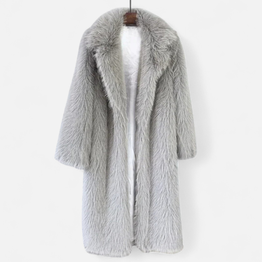 Linda | Long Faux Fur Overcoat | Luxurious and Warm