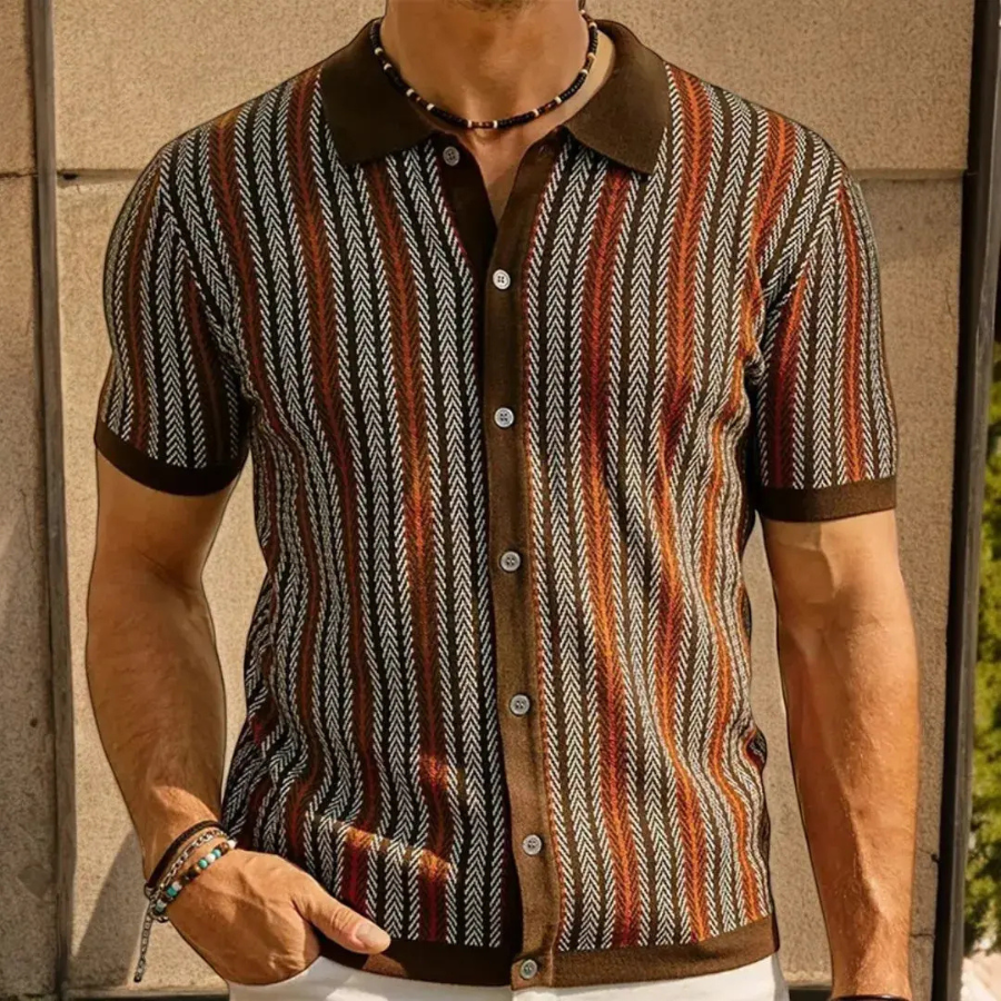 Domenico | Button-Down Polo Shirt | Refined and Comfortable