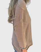 Marlowe | Women's V-Neck Knit Sweater, Relaxed Soft Knit Pocket Pullover for Casual Everyday Wear